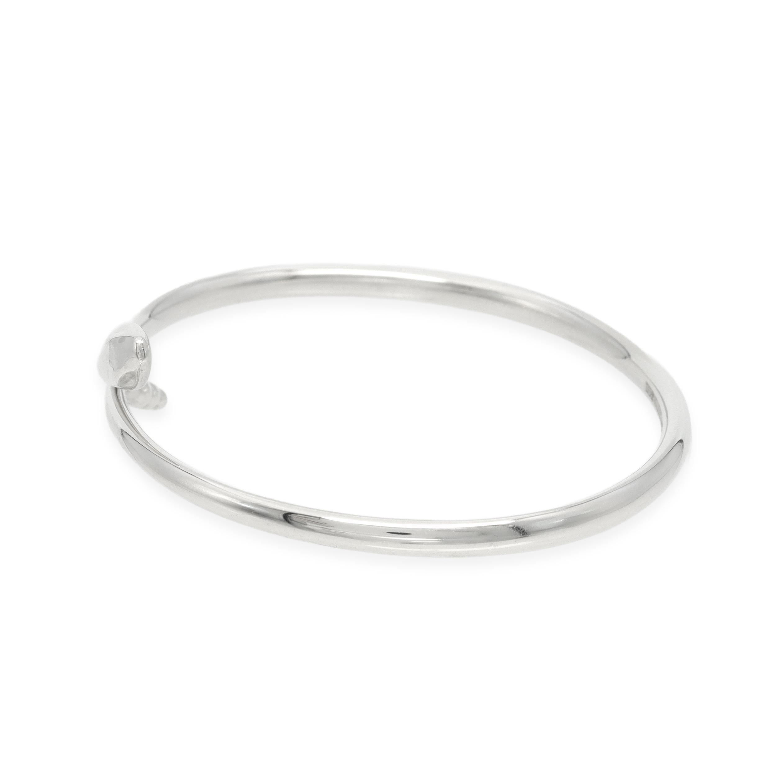 Tiffany & Co. Elsa Peretti Sterling Silver Snake Bangle Bracelet