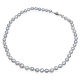 Vintage Mikimoto Sterling Silver Peacock Cultured Pearl Necklace