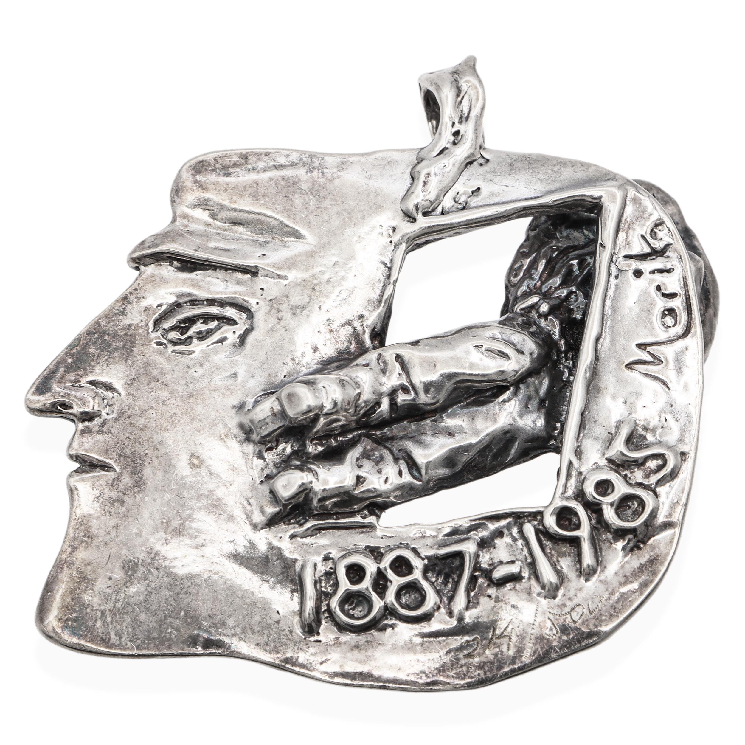 Marika Somogyi Sterling Silver Marc Chagall 1887–1985 Commemorative Pendant