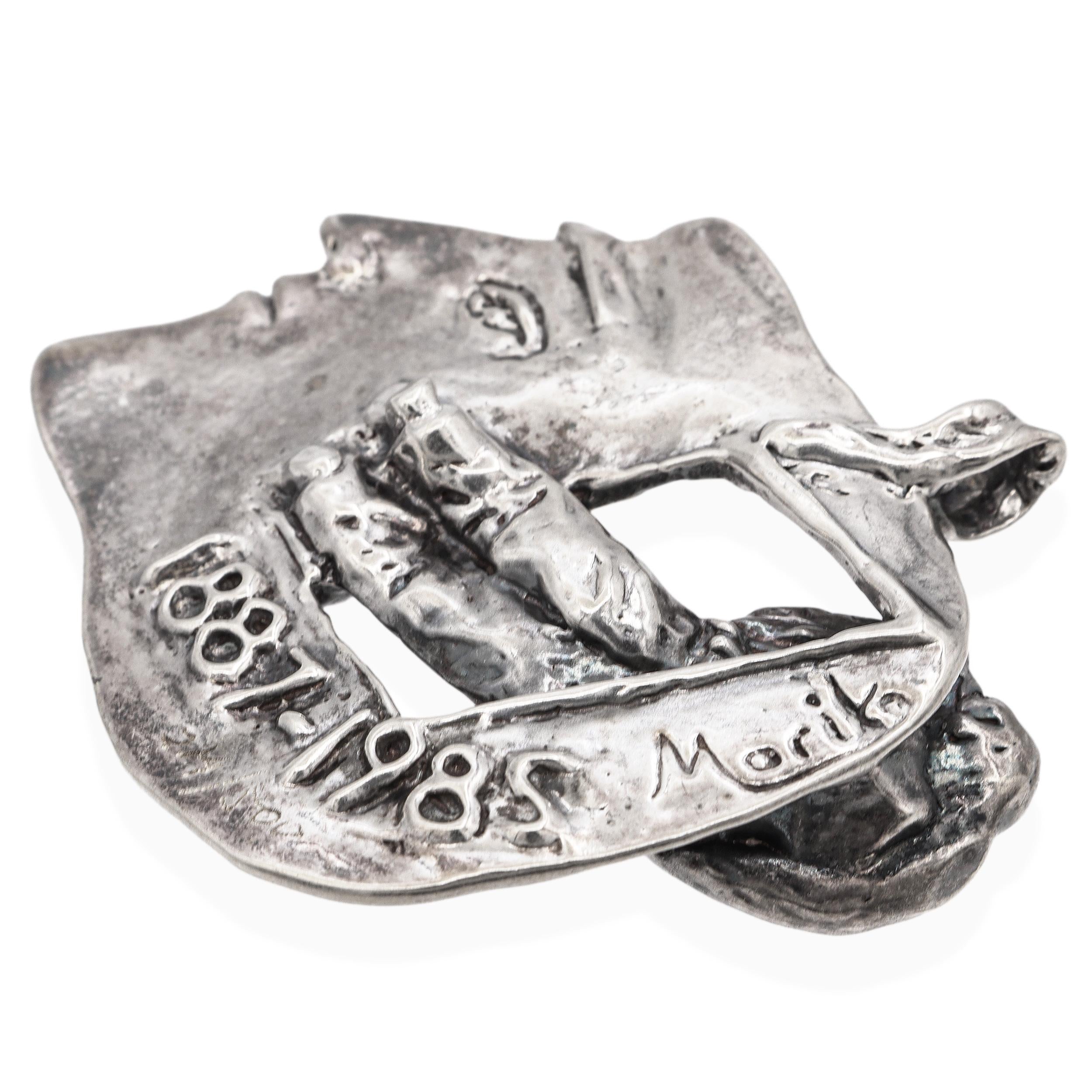 Marika Somogyi Sterling Silver Marc Chagall 1887–1985 Commemorative Pendant