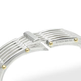 Tiffany & Co. Sterling Silver 18k Gold Gate Link Bracelet