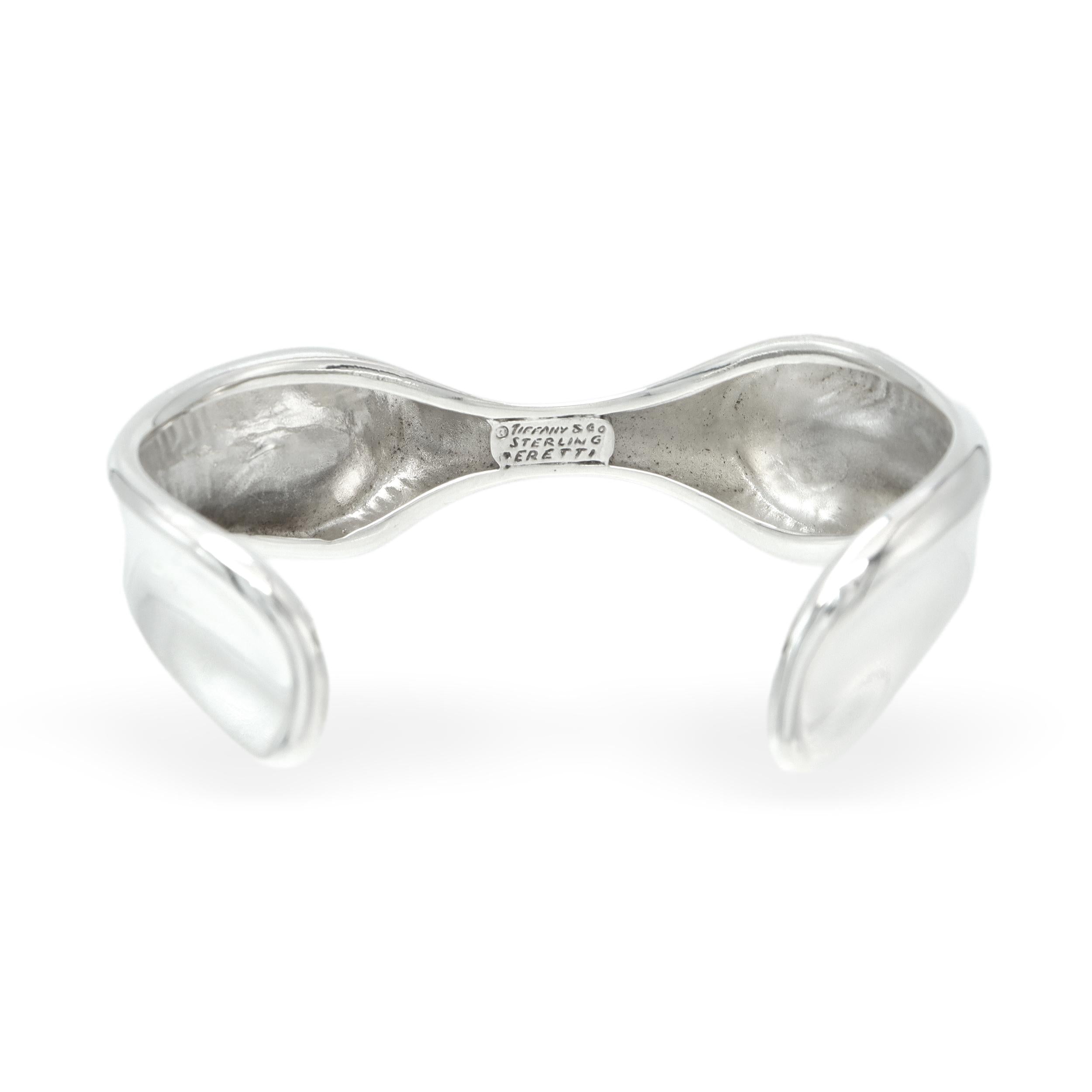 Tiffany & Co. Elsa Peretti Sterling Silver Thumbprint Cuff Bracelet