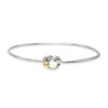 Tiffany & Co. 18k Yellow Gold Sterling Silver Love Knot Bangle Bracelet