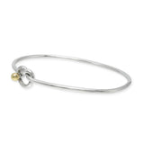 Tiffany & Co. 18k Yellow Gold Sterling Silver Love Knot Bangle Bracelet