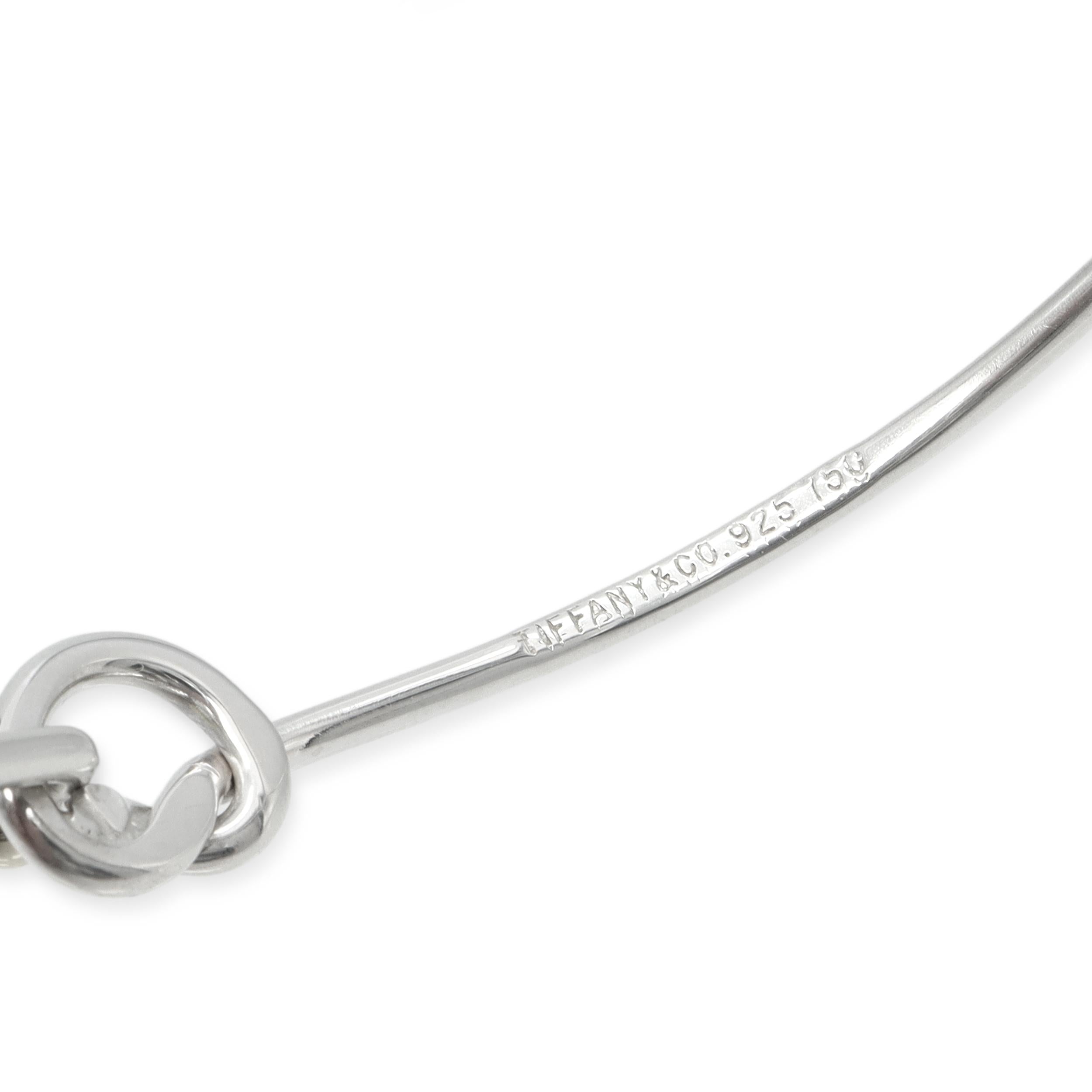 Tiffany & Co. 18k Yellow Gold Sterling Silver Love Knot Bangle Bracelet