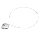 Tiffany & Co. Sterling Silver Puff Heart Pendant Necklace