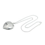 Tiffany & Co. Sterling Silver Puff Heart Pendant Necklace