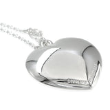 Tiffany & Co. Sterling Silver Puff Heart Pendant Necklace