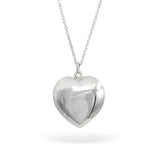 Tiffany & Co. Sterling Silver Puff Heart Pendant Necklace