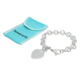 Tiffany & Co. Sterling Silver Heart Tag Link Bracelet