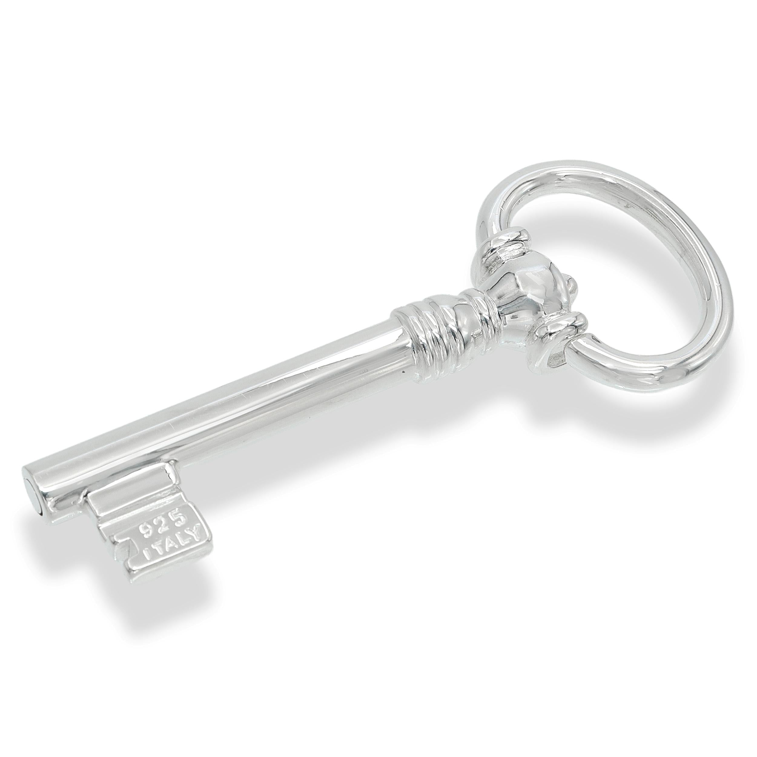 Tiffany & Co. Sterling Silver Skeleton Key Ring