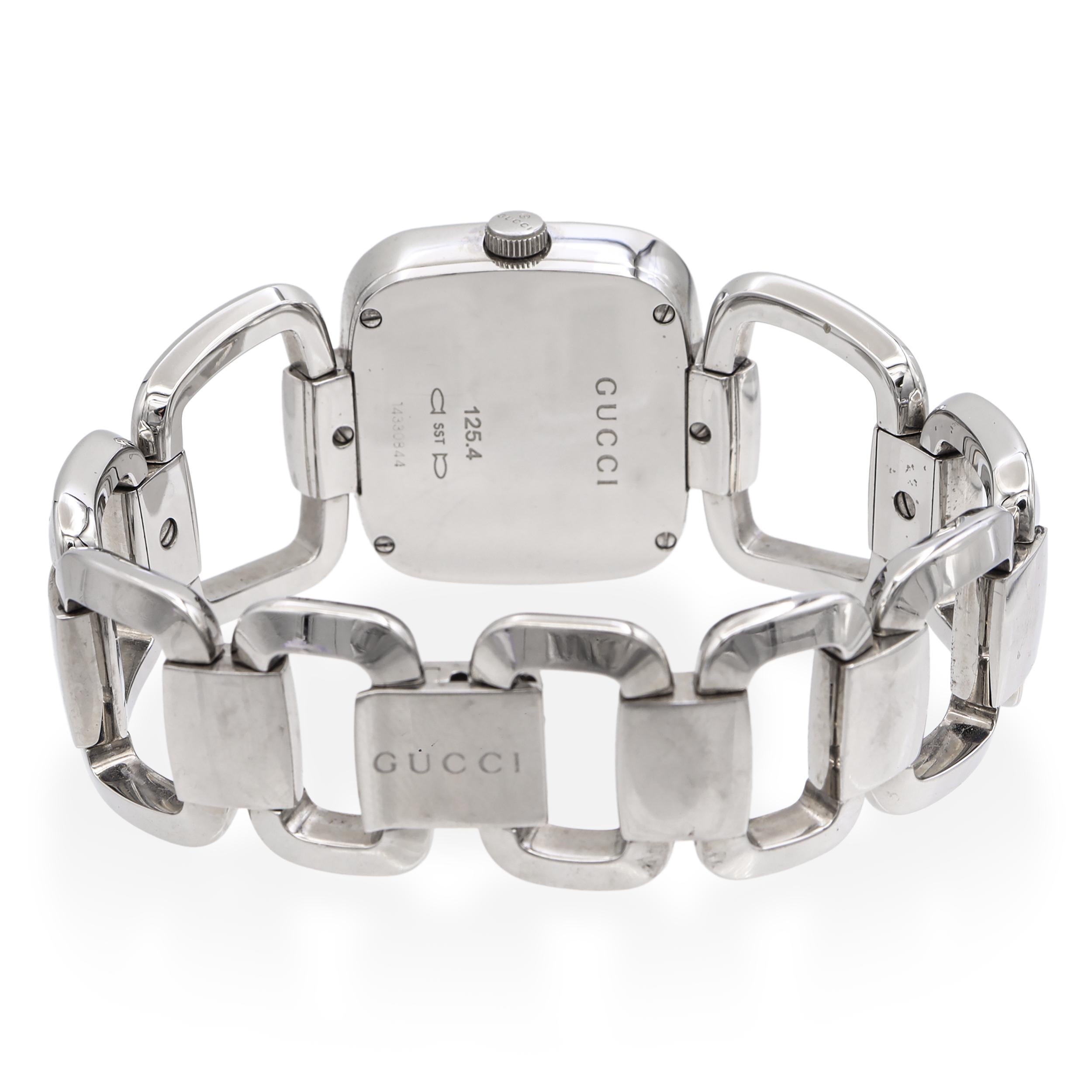 Gucci Stainless Steel Quartz Statement Watch Ref 125.4