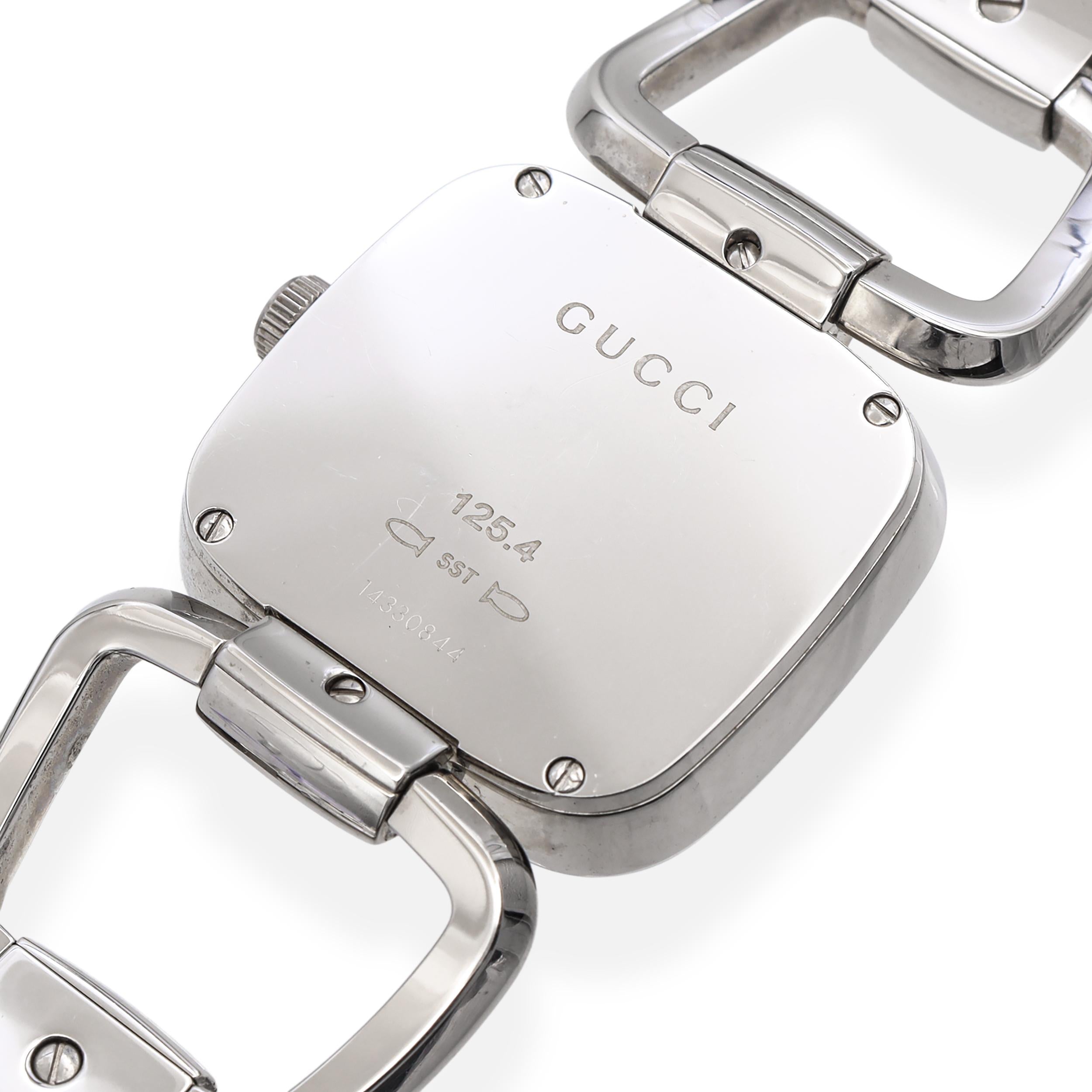 Gucci Stainless Steel Quartz Statement Watch Ref 125.4