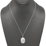 Tiffany & Co. Sterling Silver Oval Locket Pendant Necklace