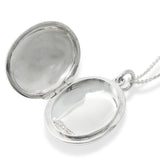 Tiffany & Co. Sterling Silver Oval Locket Pendant Necklace