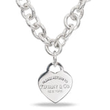Tiffany & Co. Sterling Silver Please Return to Tiffany Heart Tag Necklace