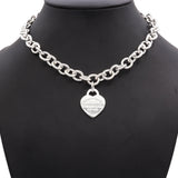 Tiffany & Co. Sterling Silver Please Return to Tiffany Heart Tag Necklace