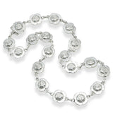 Georg Jensen USA Sterling Silver Danish Rose Motif Necklace No. 44