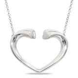 Tiffany & Co. Paloma Picasso Sterling Silver Tenderness Heart Pendant Necklace