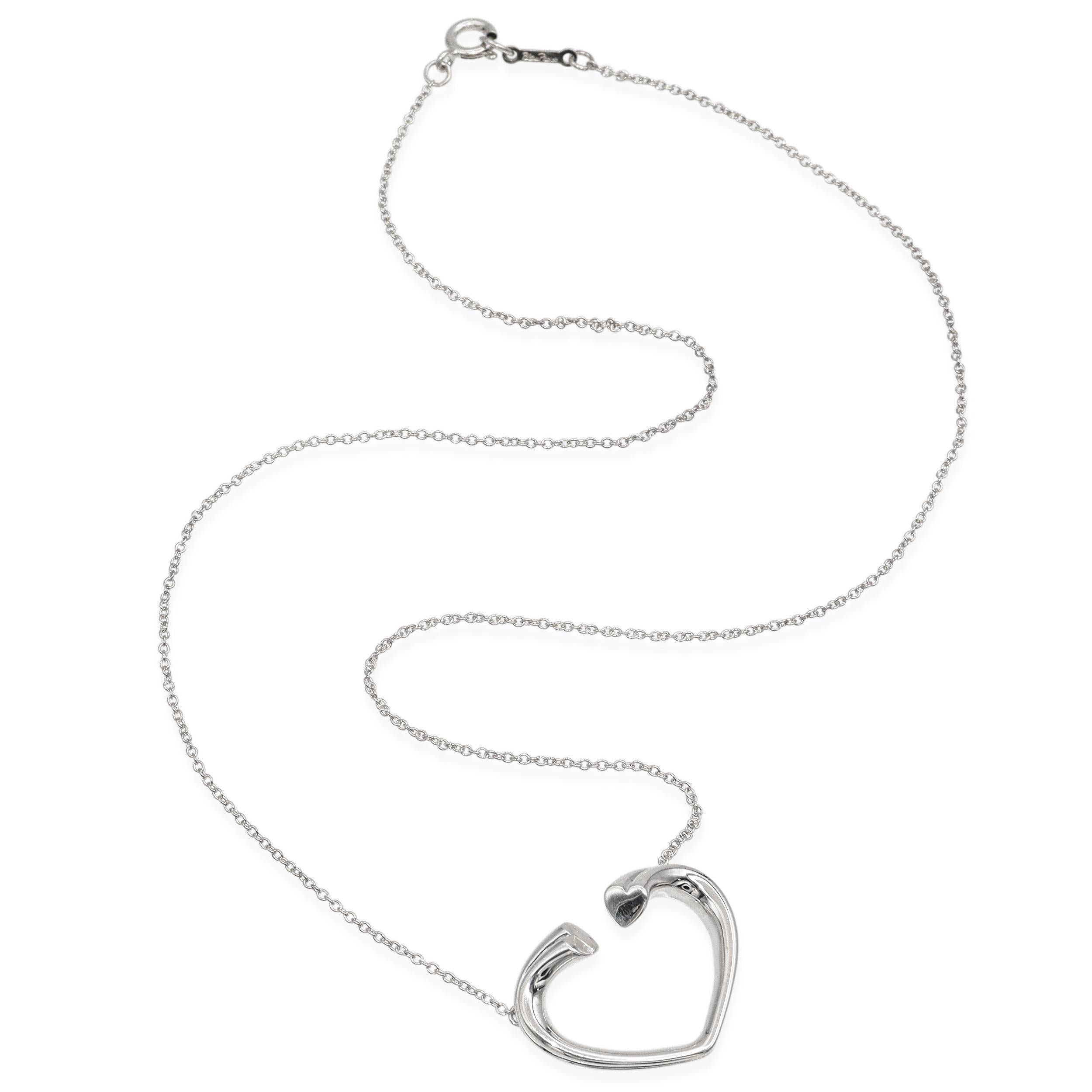 Tiffany & Co. Paloma Picasso Sterling Silver Tenderness Heart Pendant Necklace