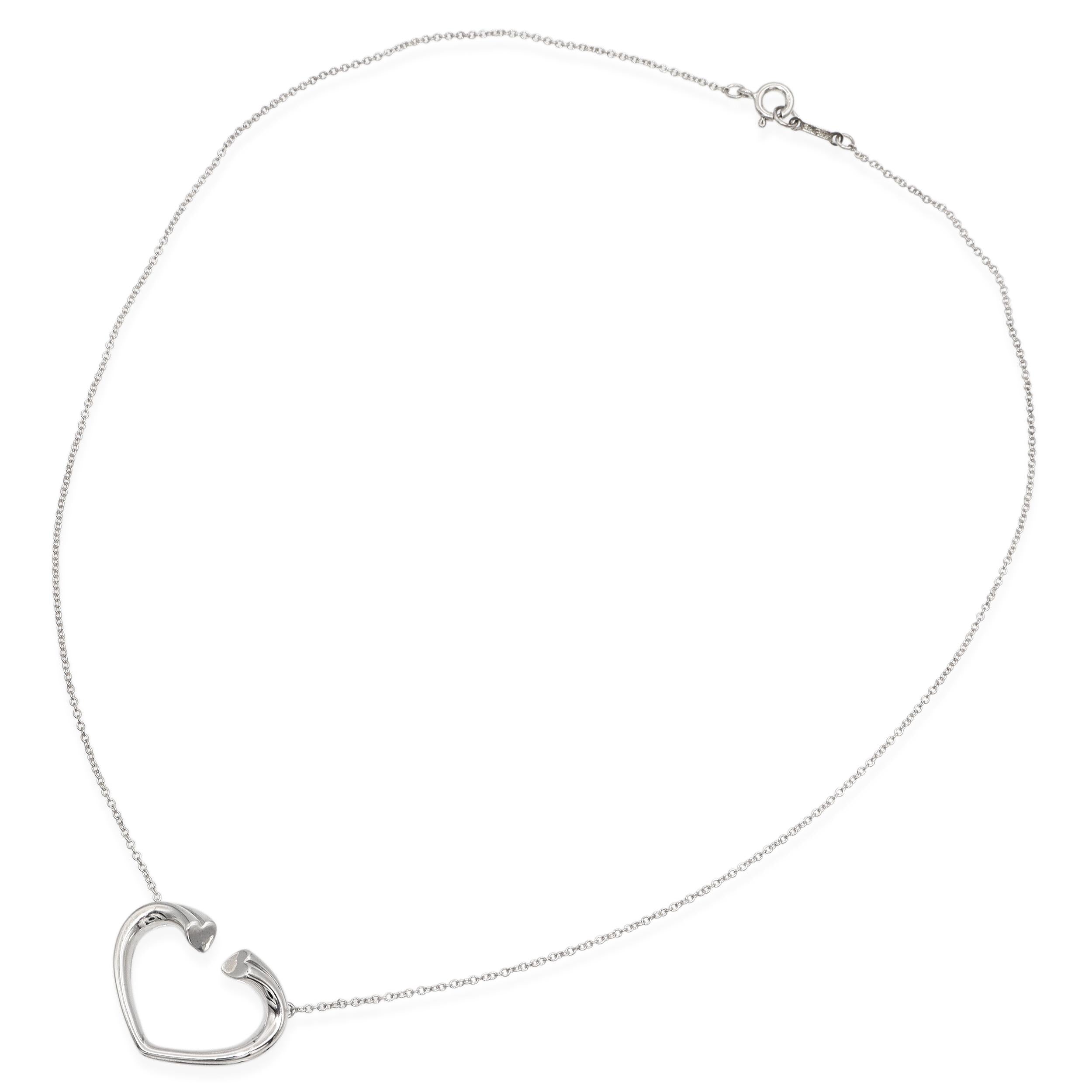 Tiffany & Co. Paloma Picasso Sterling Silver Tenderness Heart Pendant Necklace