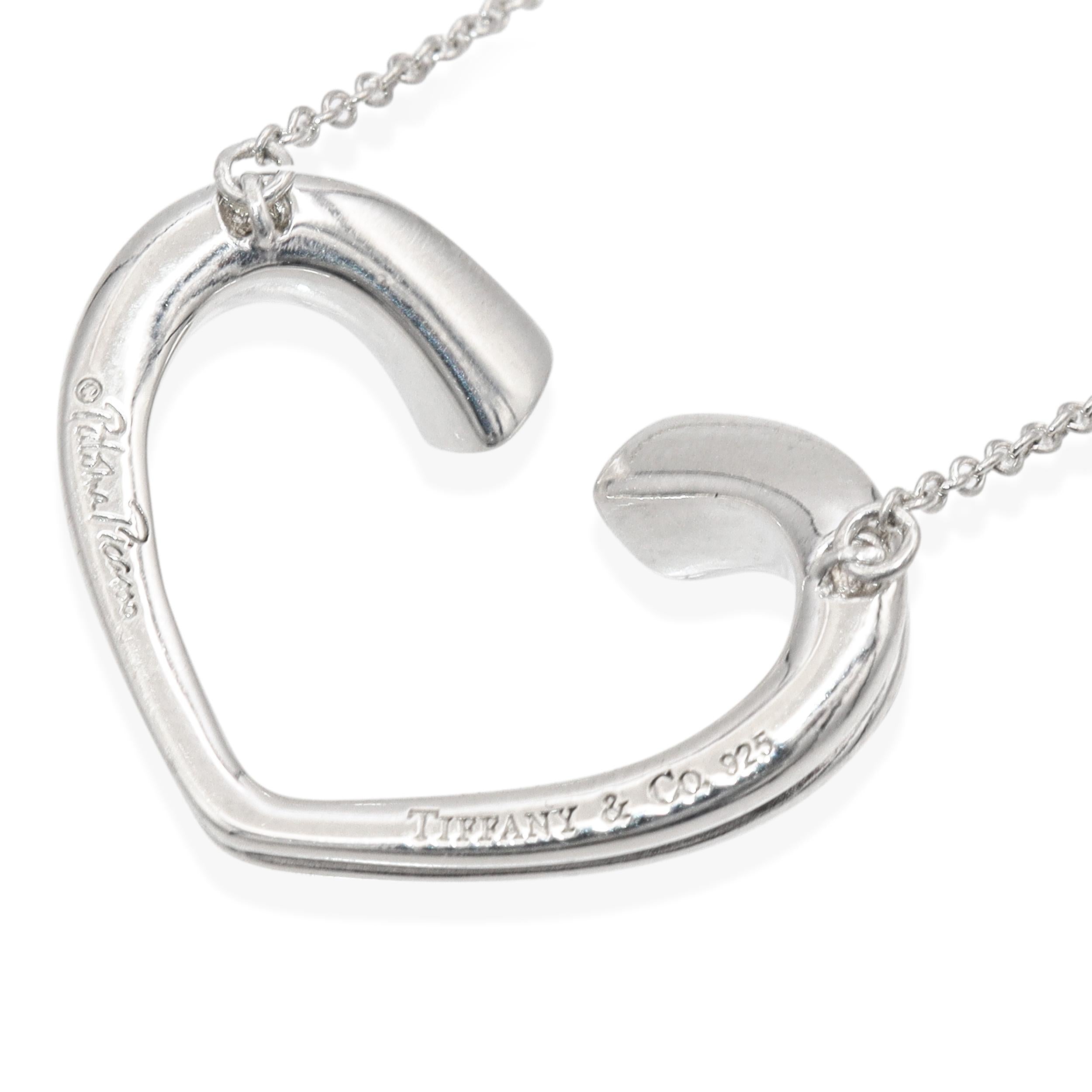 Tiffany & Co. Paloma Picasso Sterling Silver Tenderness Heart Pendant Necklace