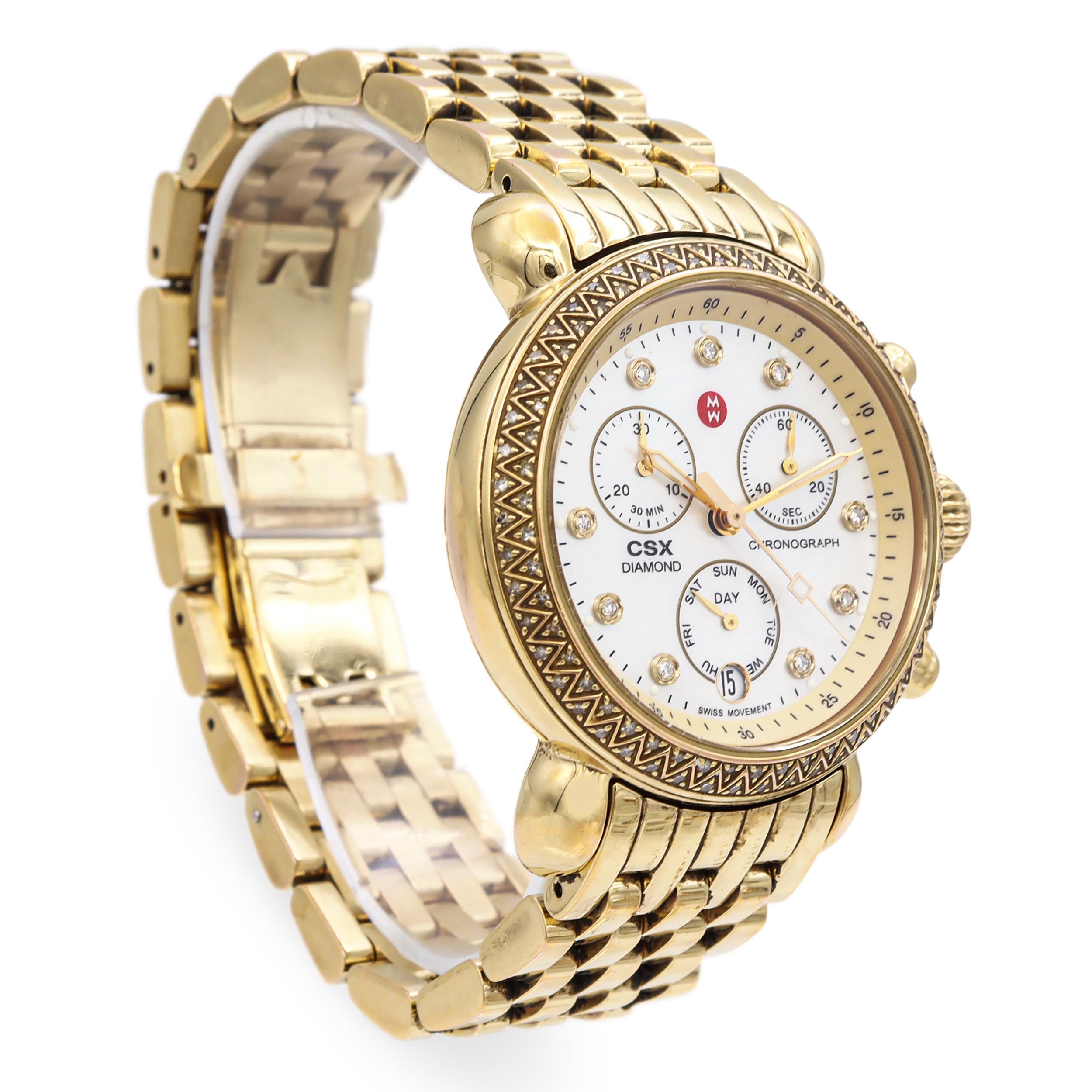 Michele CSX Diamond Chronograph Women's Quartz Watch