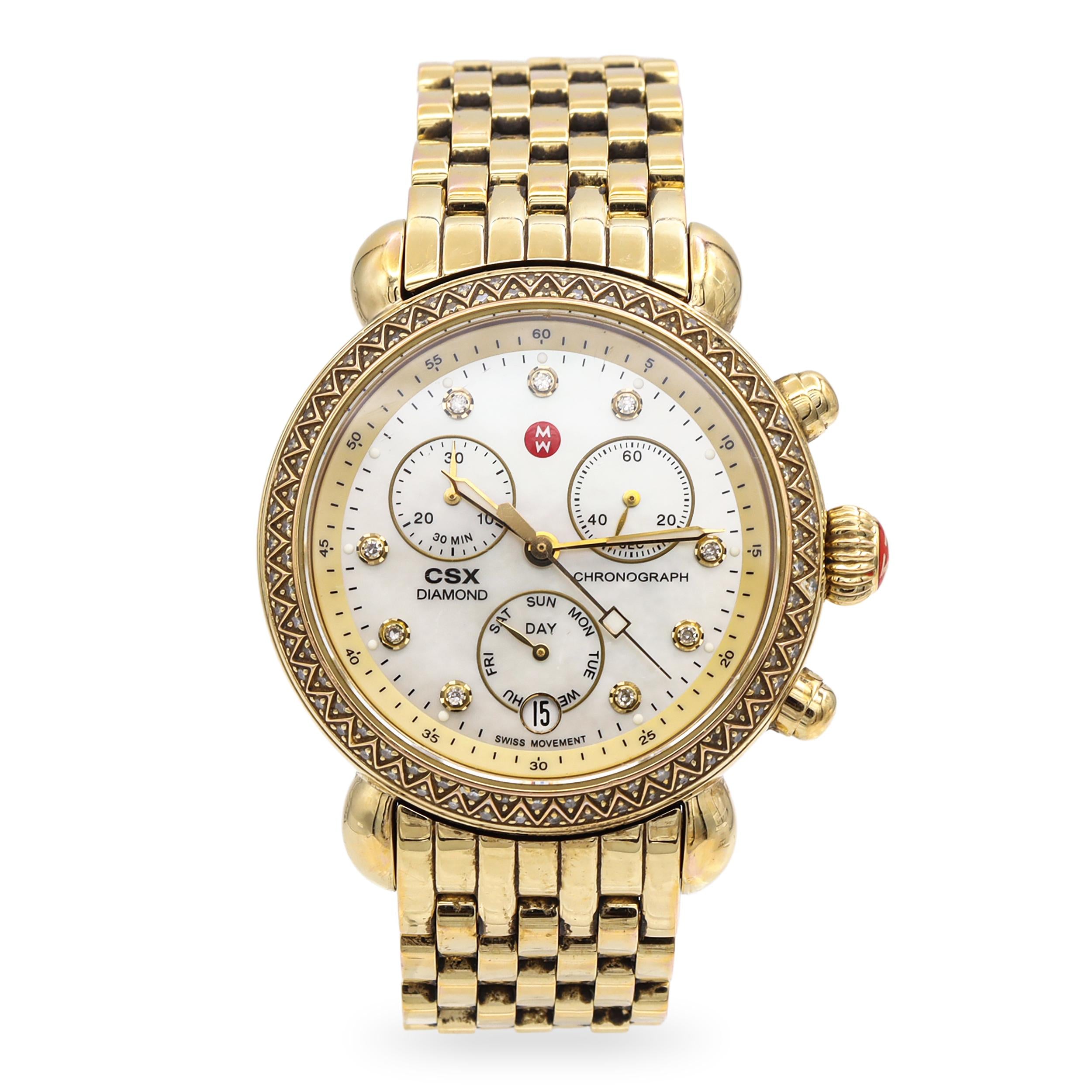 Michele CSX Diamond Chronograph Women's Quartz Watch