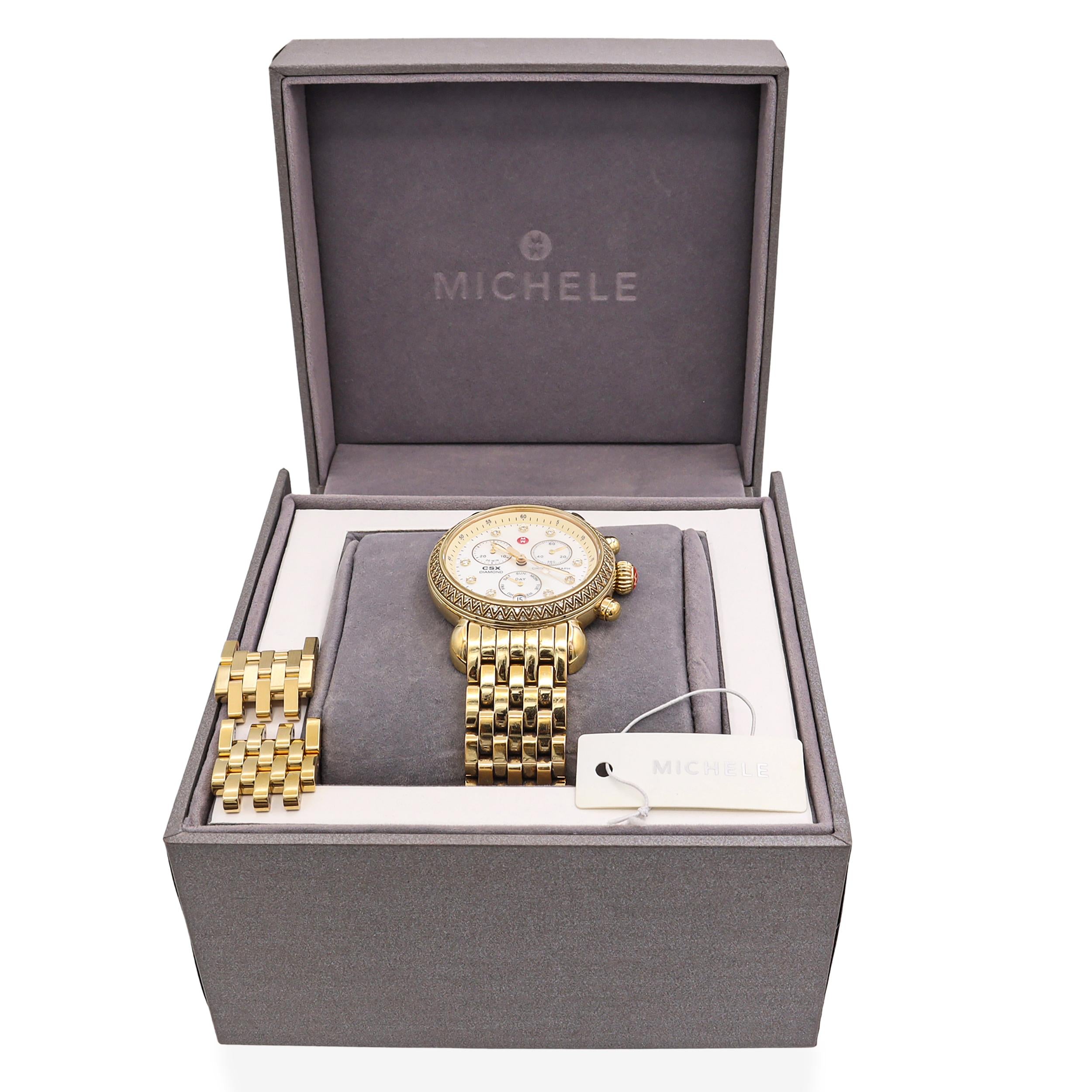 Michele CSX Diamond Chronograph Women's Quartz Watch