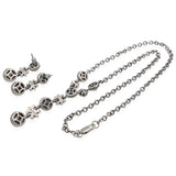 Vintage T & C 14k Yellow Gold and Sterling Silver Mabe Pearl Jewelry Set