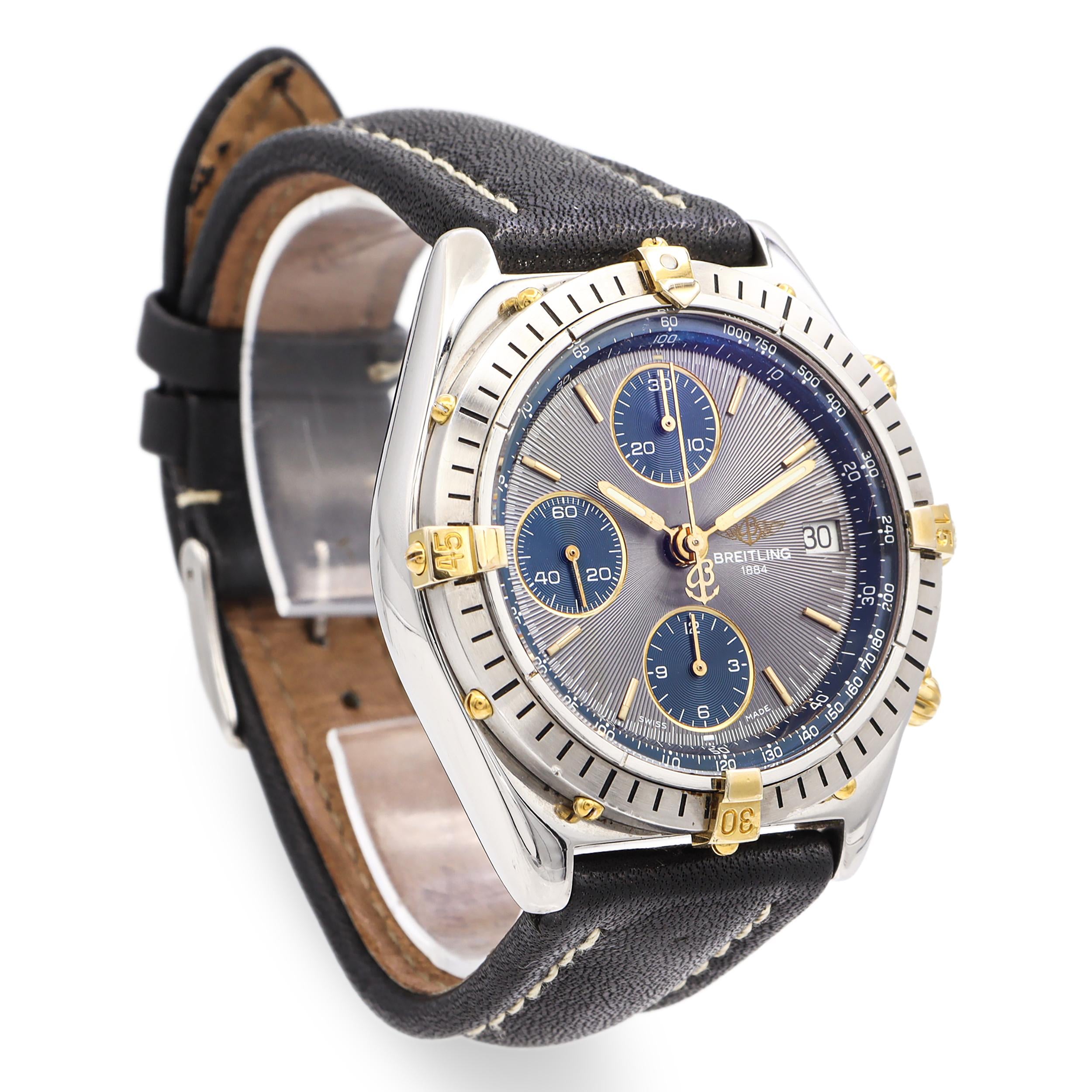 Breitling Chronomat Two Tone Chronograph Automatic Watch Ref B13048