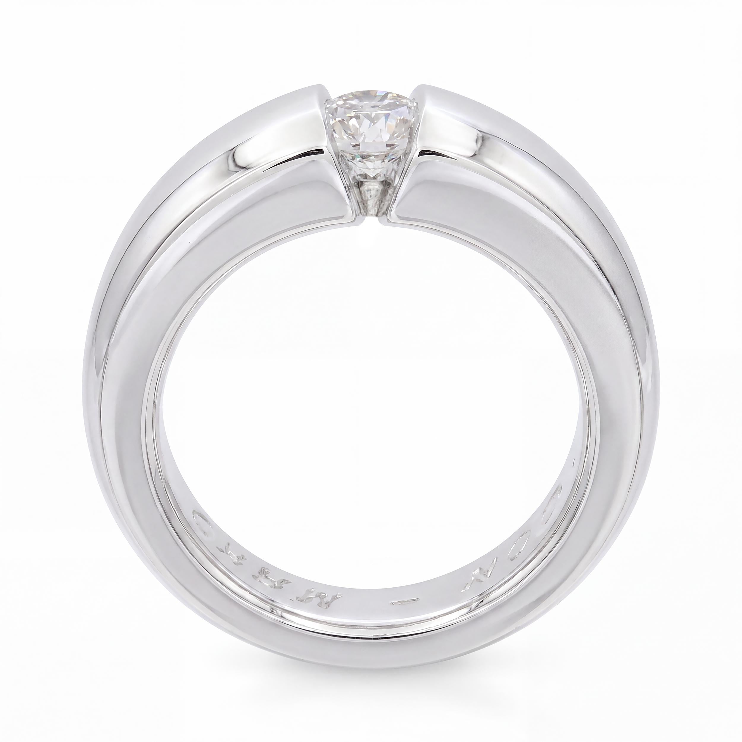 Tokyo Matsuda Ubiwa Platinum 0.60ct Diamond Tension Set Ring