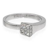 Gucci 18k White Gold Diamond Pave Chiodo Nail Ring