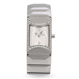 Fred Paris Stainless Steel Diamond Bezel Watch