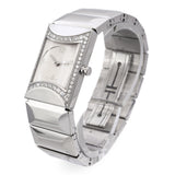 Fred Paris Stainless Steel Diamond Bezel Watch