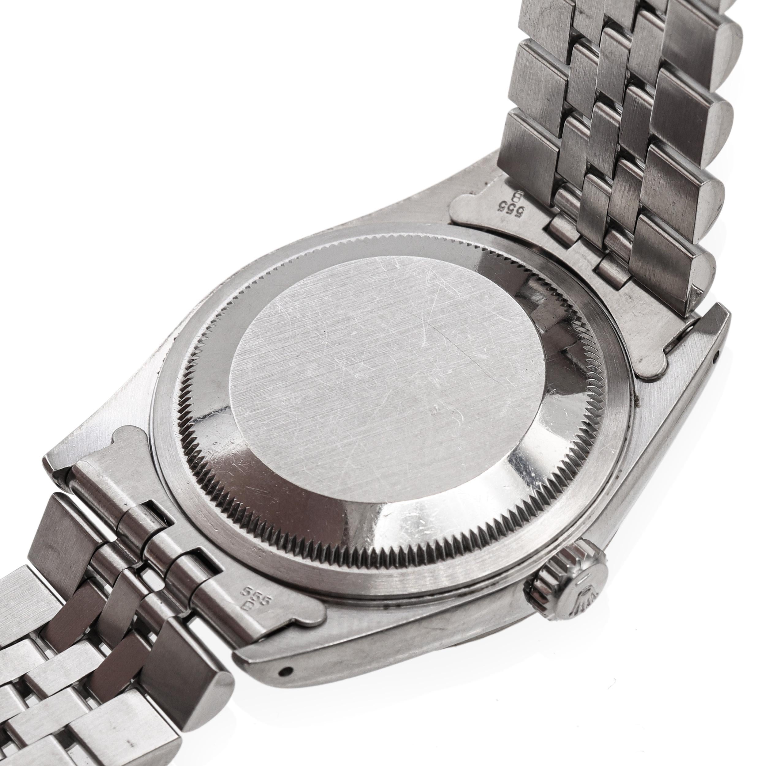 1988 Rolex Datejust Stainless Steel White Roman Automatic Men's Watch 16234