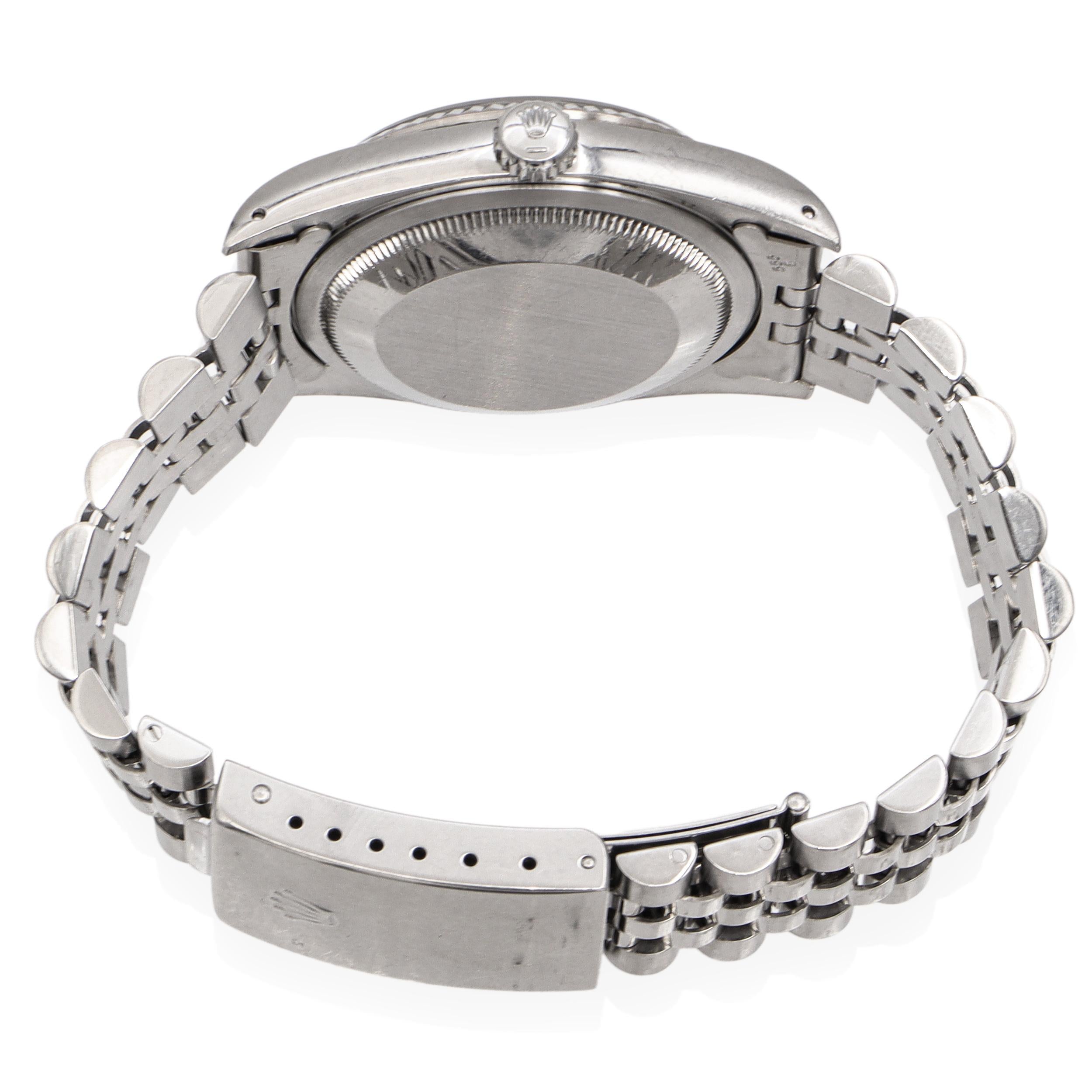 1988 Rolex Datejust Stainless Steel White Roman Automatic Men's Watch 16234