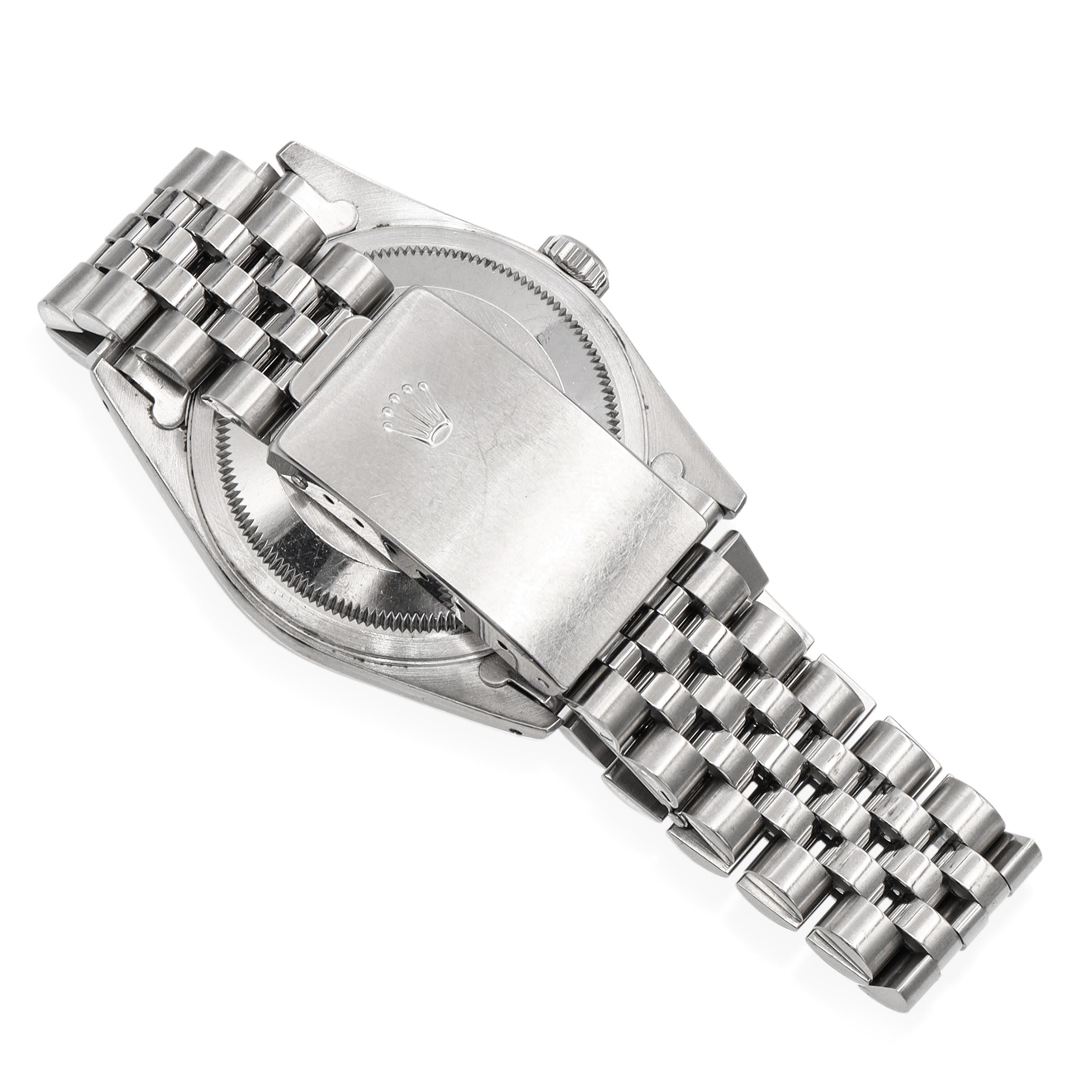 1988 Rolex Datejust Stainless Steel White Roman Automatic Men's Watch 16234