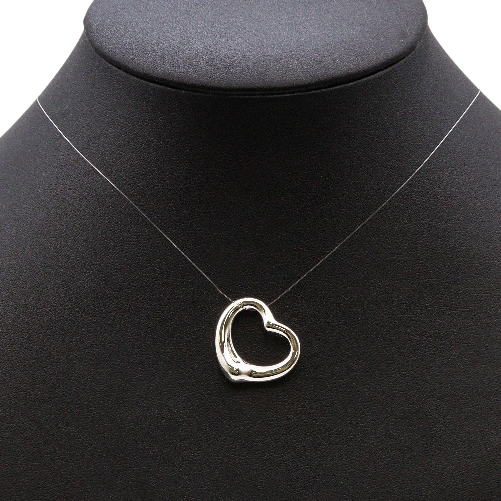 Tiffany & Co. Sterling Silver Elsa Peretti Open Heart Pendant