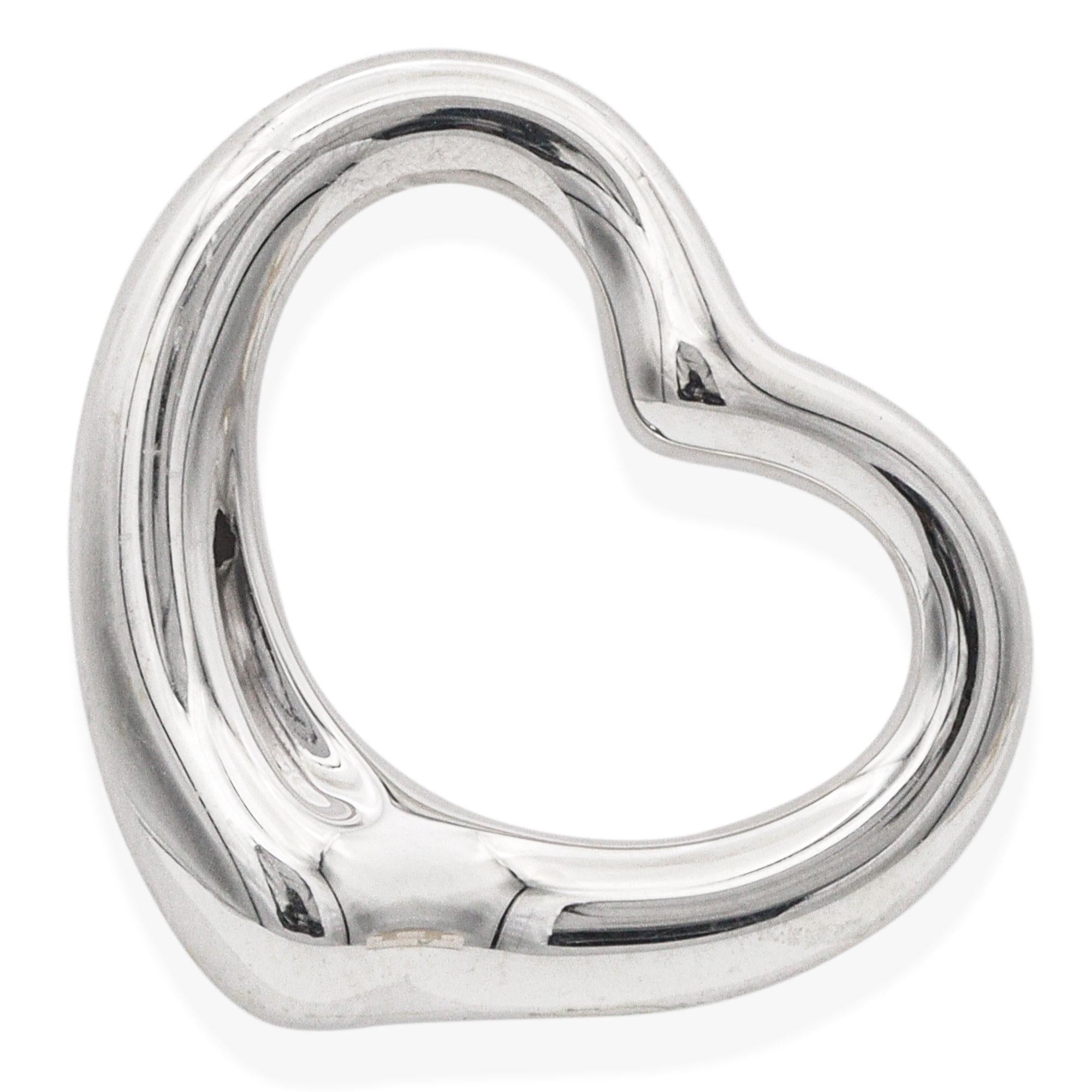 Tiffany & Co. Sterling Silver Elsa Peretti Open Heart Pendant