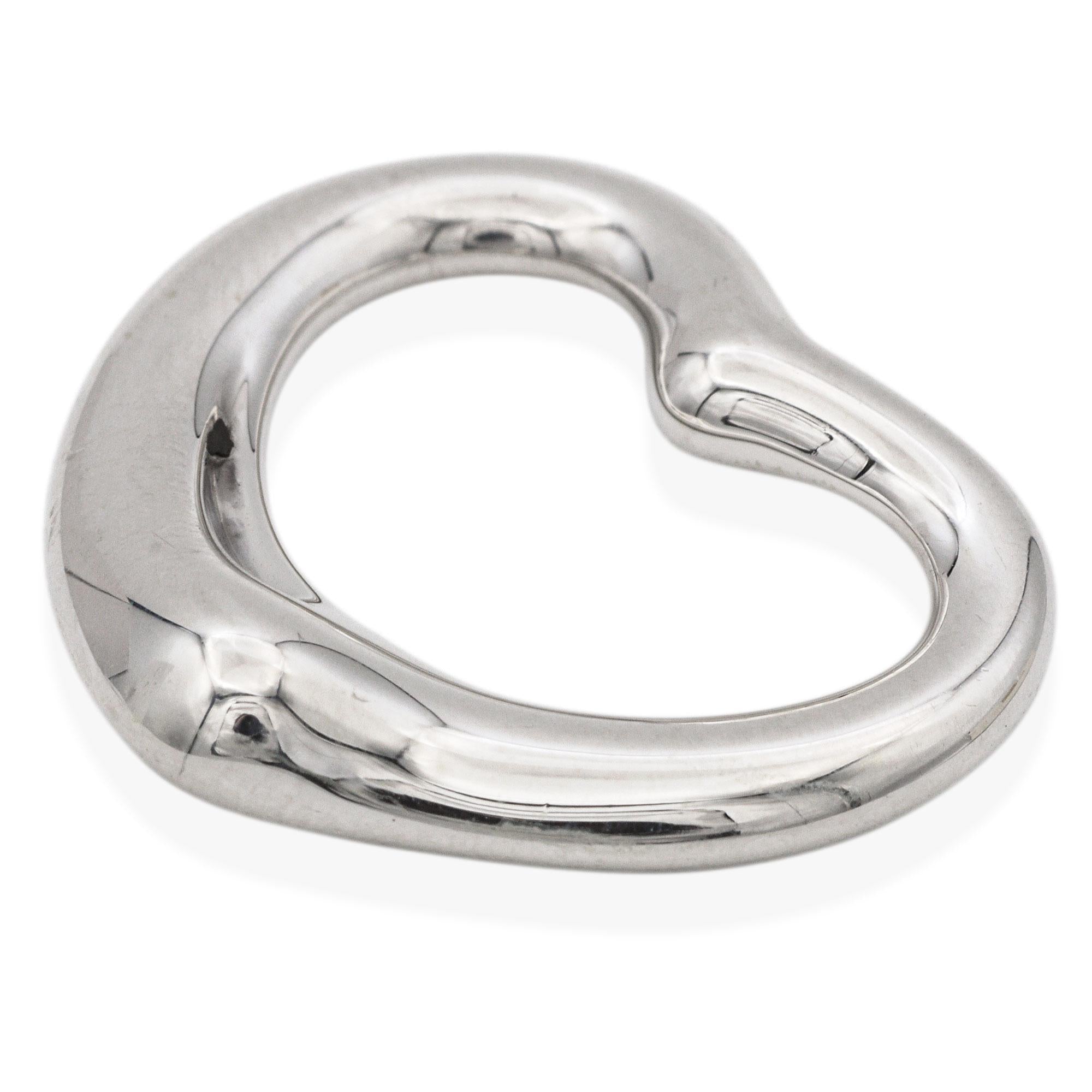 Tiffany & Co. Sterling Silver Elsa Peretti Open Heart Pendant