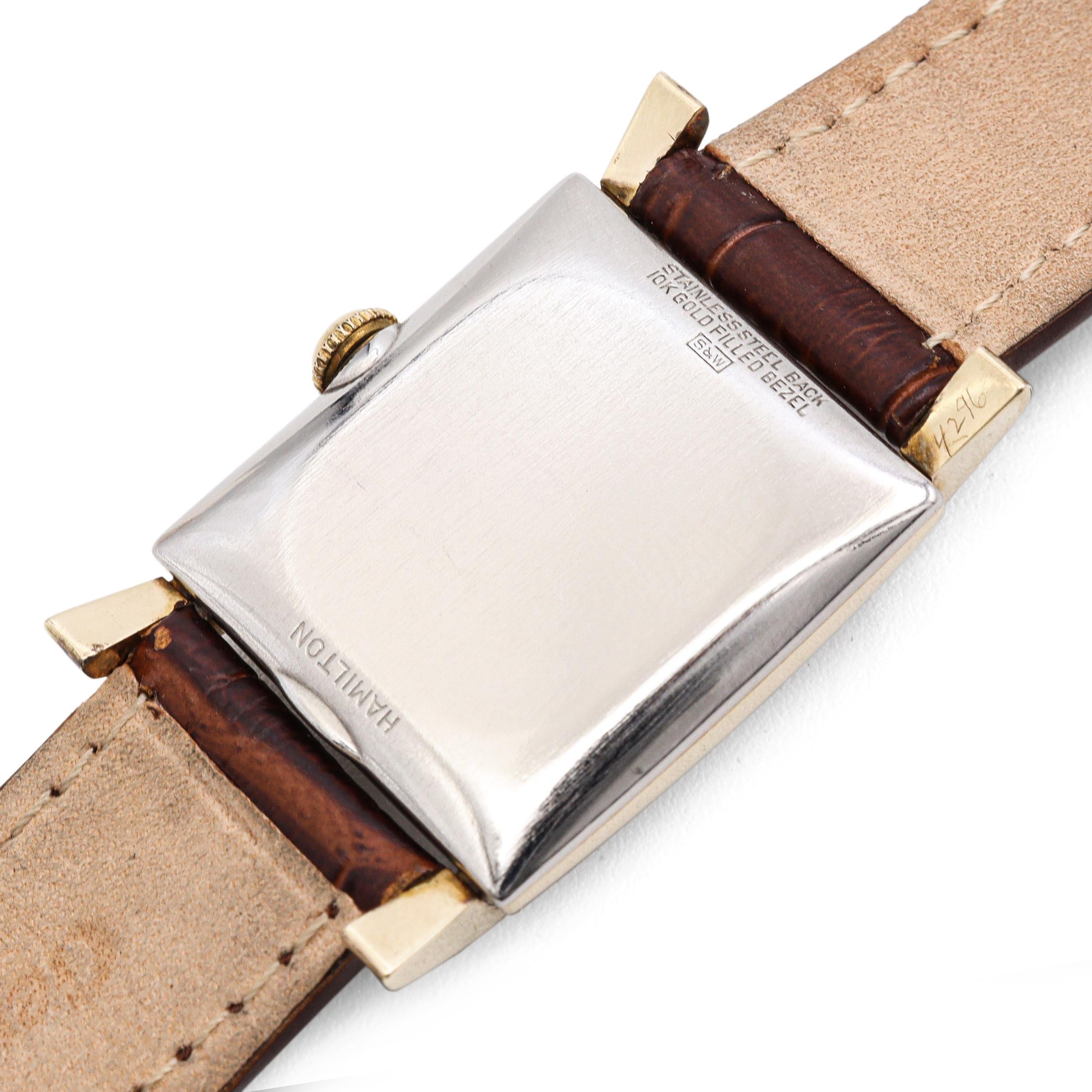 Vintage Hamilton 10K Gold Filled Two-Tone Quad Dial Hand-Wind Men's Watch