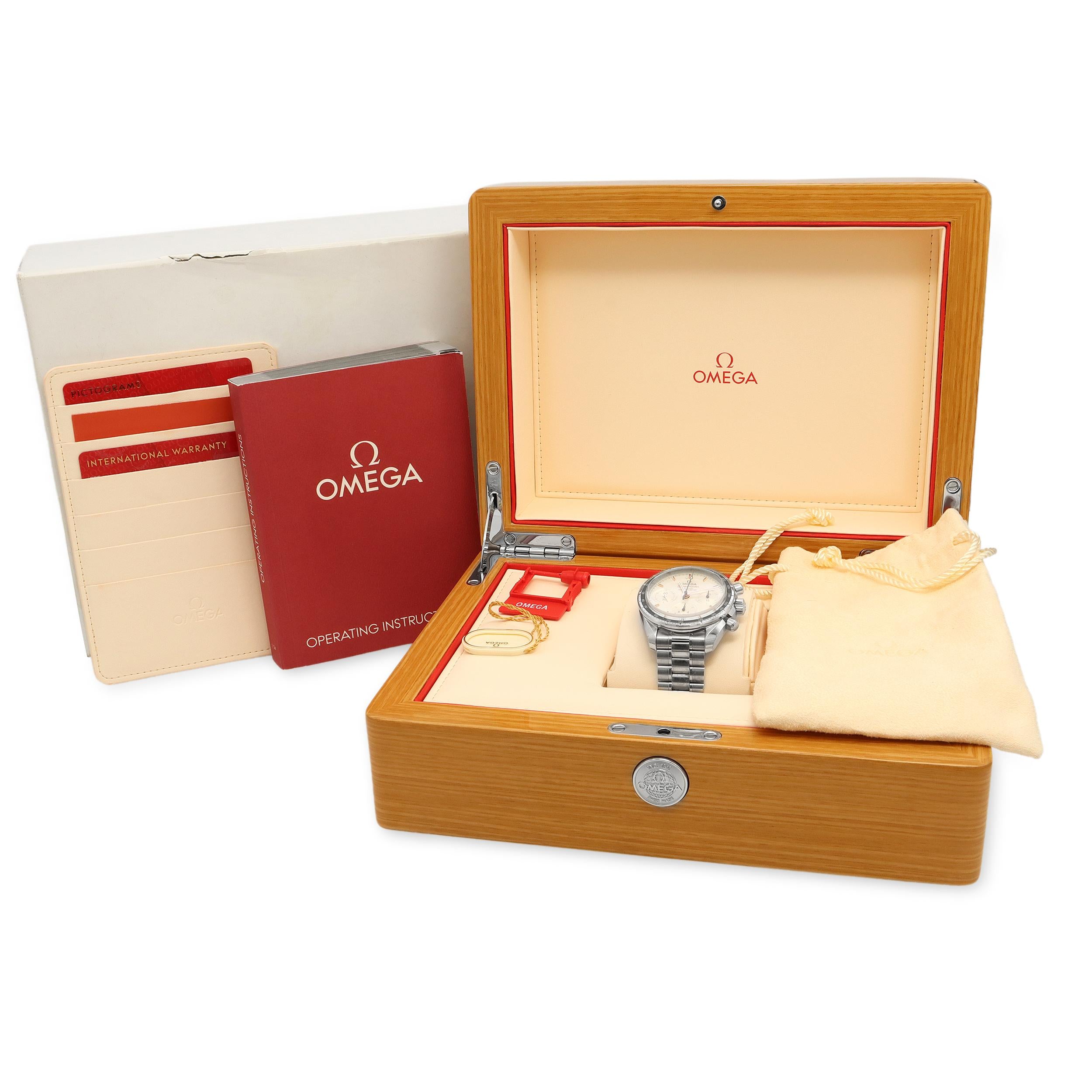 Omega Speedmaster 38 Co-Axial Chronometer Stainless Steel Chronograph Watch