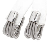 Marco Bicego 18k White Gold Cable Hoop Earrings