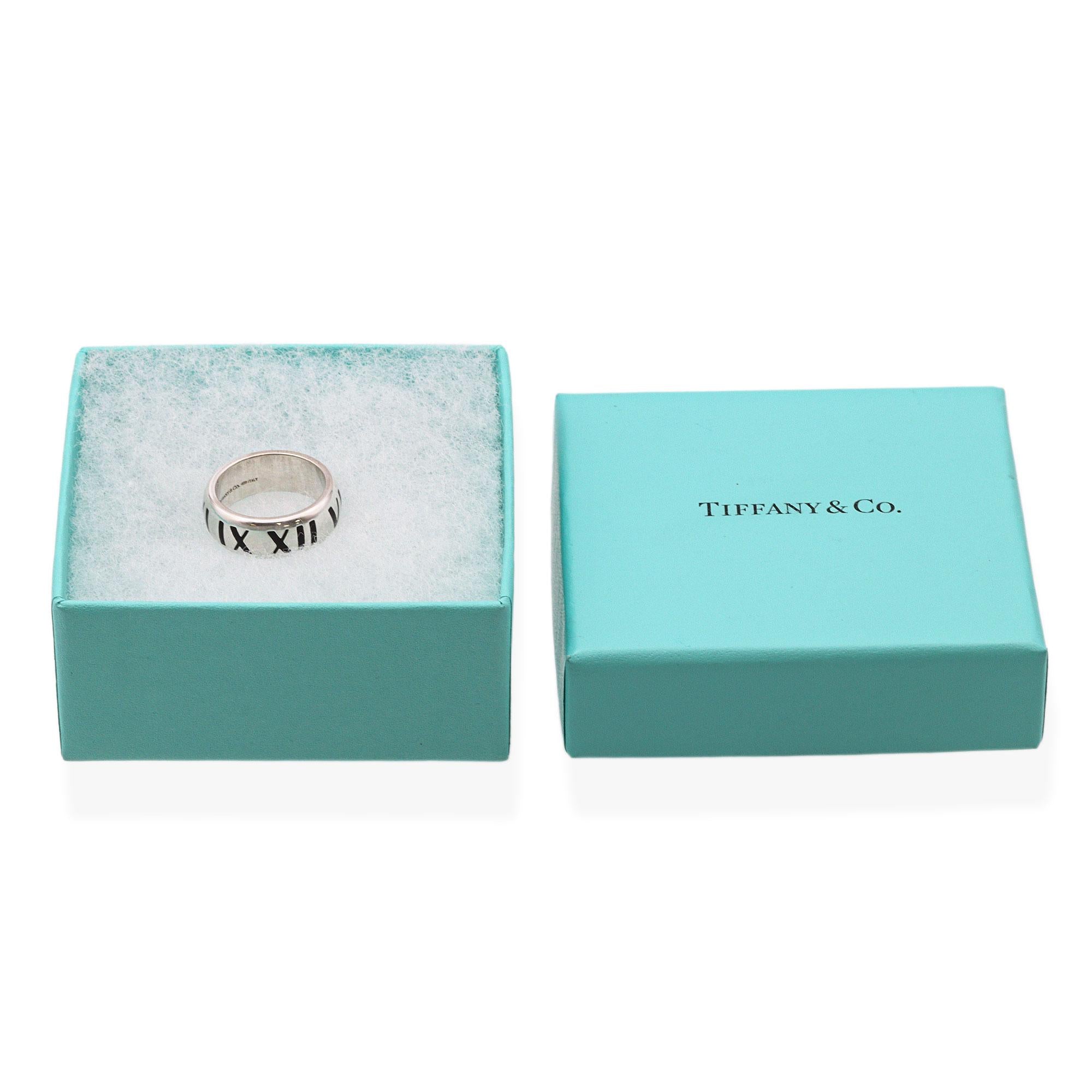 Tiffany & Co. Atlas Sterling Silver Band Ring