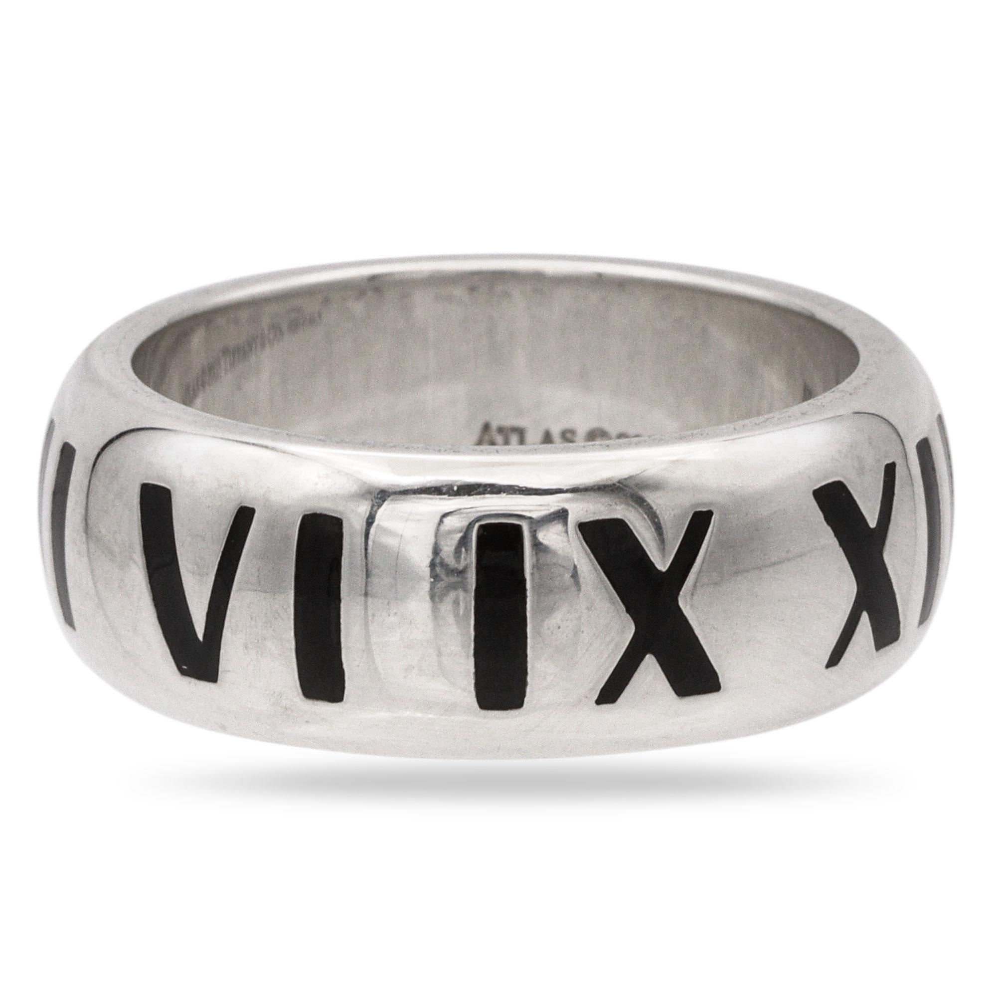 Tiffany & Co. Atlas Sterling Silver Band Ring