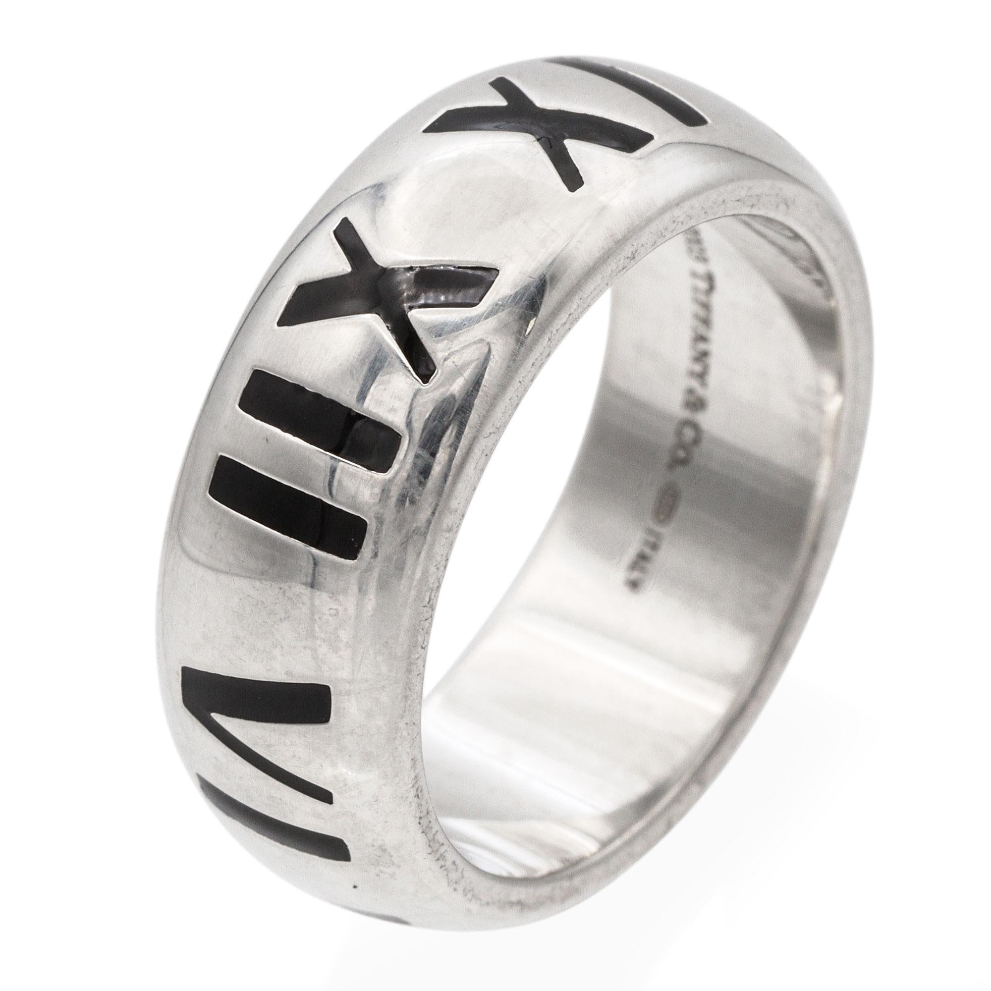 Tiffany & Co. Atlas Sterling Silver Band Ring