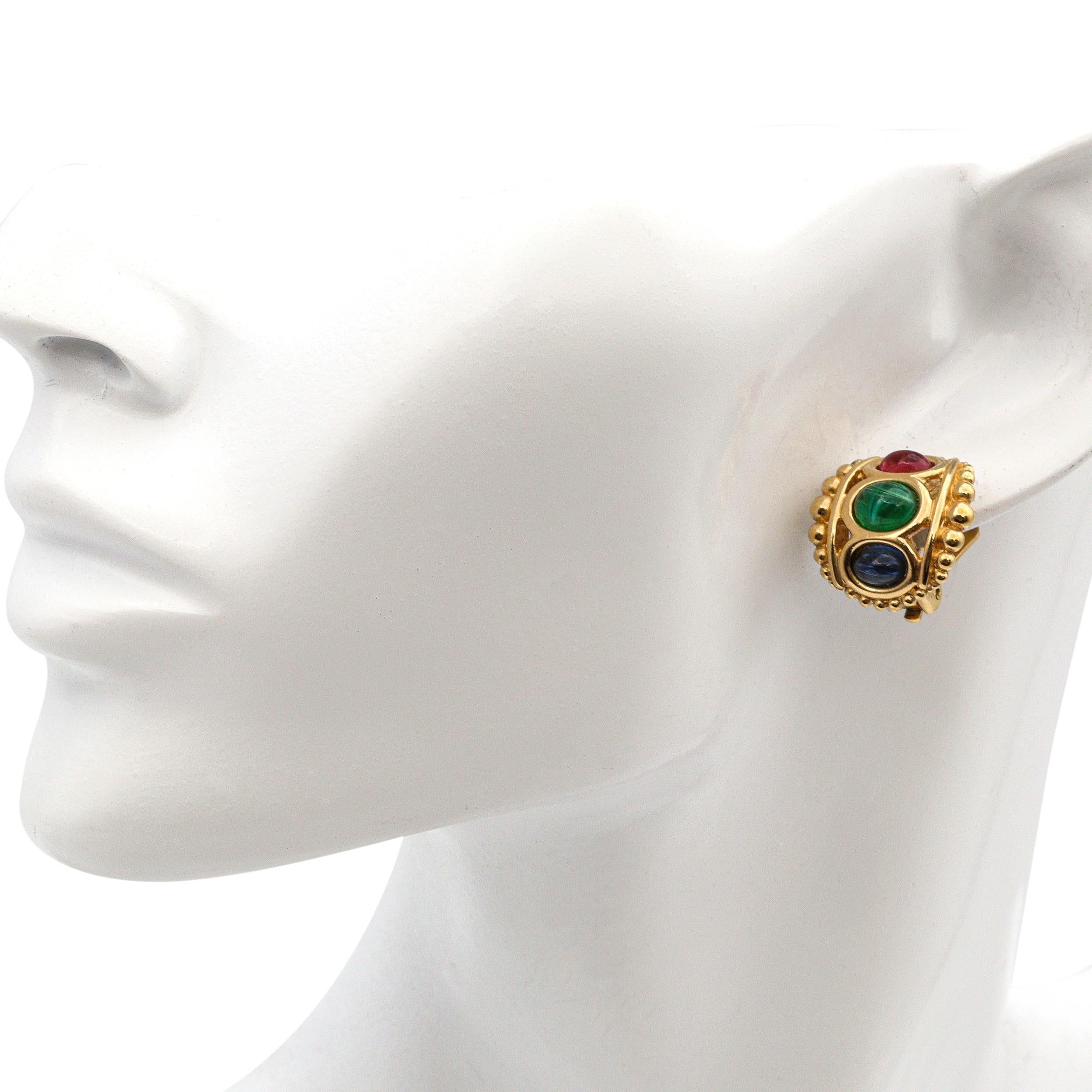 Vintage Christian Dior Clip on Earrings