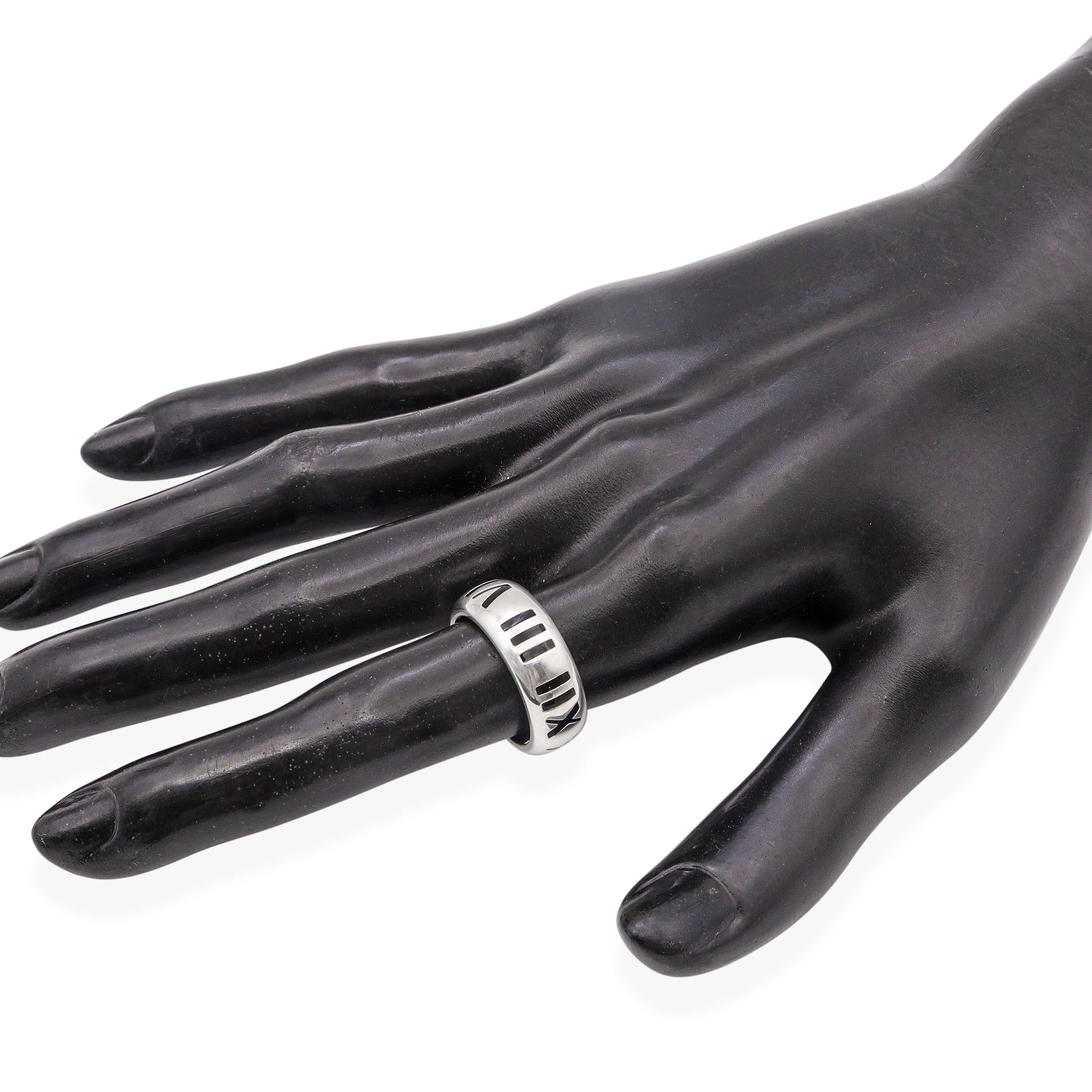 Tiffany & Co. Atlas Sterling Silver Band Ring