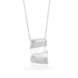 Tiffany & Co. Frank Gehry Sterling Silver Fold Pendant Necklace